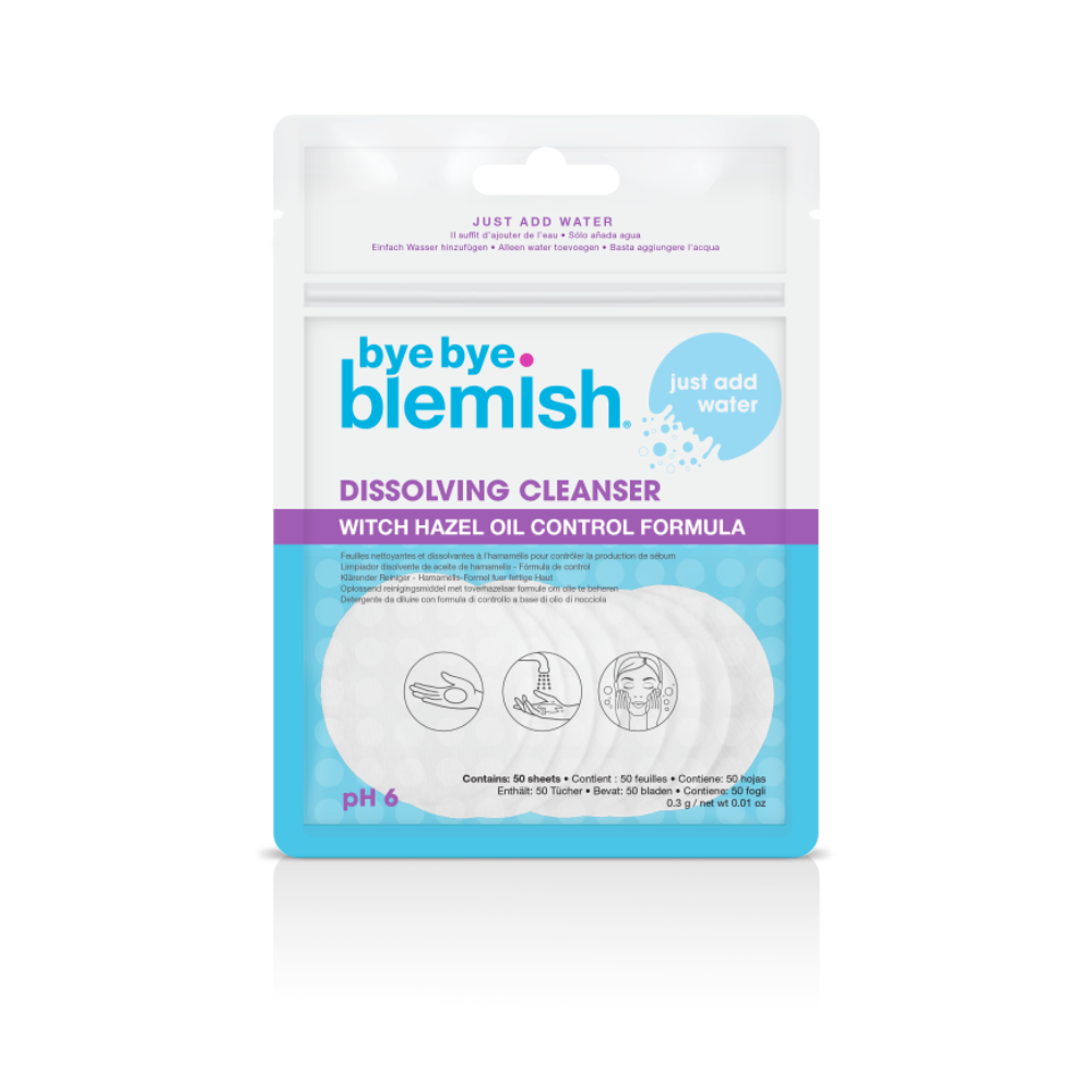 BYE BYE BLEMISH DISSOLVING CLEANSER SHEETS A50-1