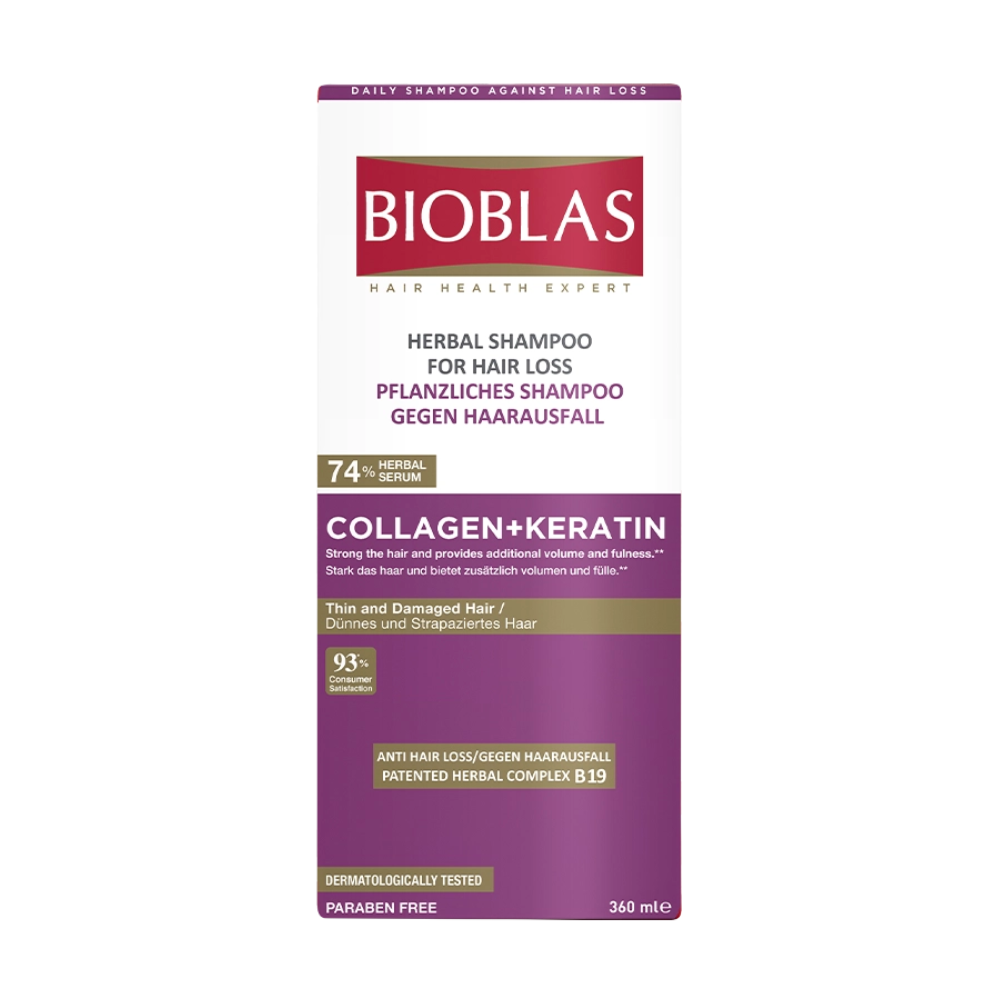 BIOBLAS COLLAGEN & KERATIN SHAMPOO 360ML-1