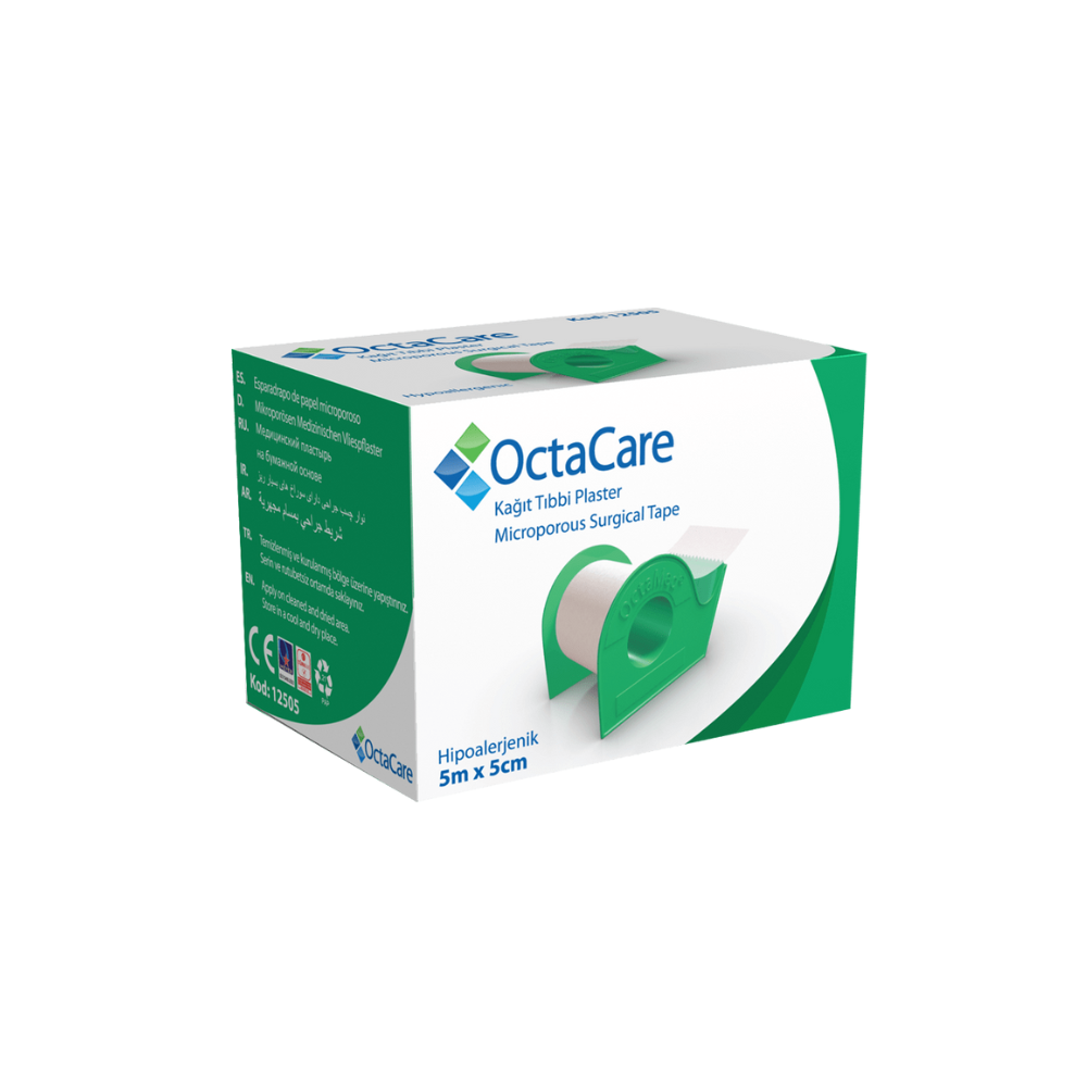 OCTACARE MICROPOROUS SURGICAL TAPE 5M X 5CM-1