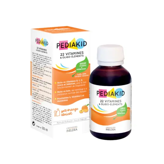 PEDIAKID 22VITAMINES+OLIGO ELEMENTS SIR 125ML photo 1