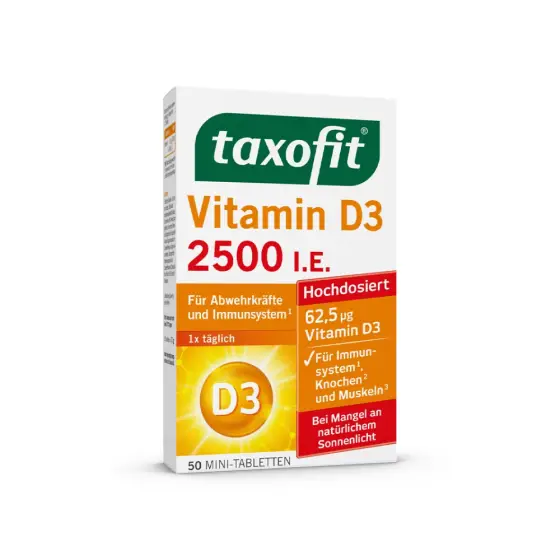 TAXOFIT VITAMIN D3 2500 U.I TBL A50 photo 1
